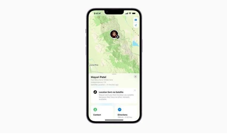 周矶办事处苹果14维修分享iPhone14系列中 FindMy功能通过卫星分享位置方法教程 